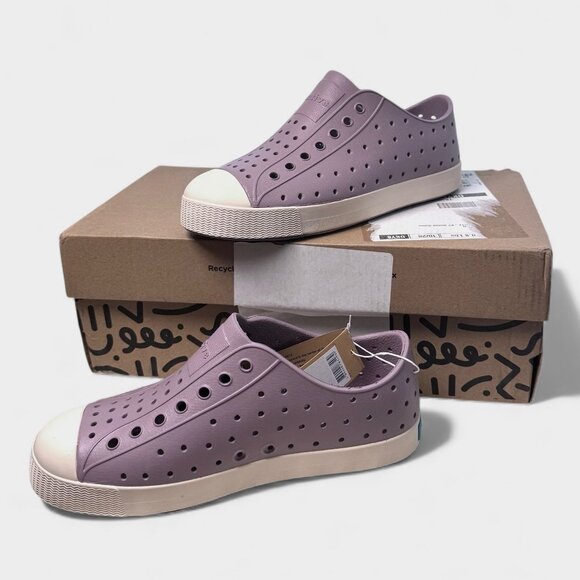 Native Jefferson Kids Slip-On Water Shoes Wildflower Purple Lint Pink J 2 Light - Picture 7 of 10